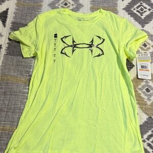 Under Armour Bright Yellow Tee with Black Logo